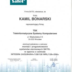 certyfikat SATEL Bonarski
